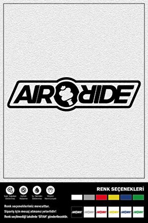 AIR RIDE STICKER 20 x 5 cm