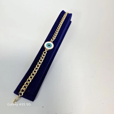 EG Design 3'lü Kombin Set: Altın Tonlu Nazar Boncuklu, Gümüş Renkli Firuze Taşlı ve Fatma Ana Eli Figürlü Bileklik (20-21 cm)