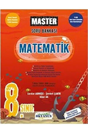 8. Sınıf Lgs Master Matematik Soru Bankası Kitabı Okyanus Yayıncılık