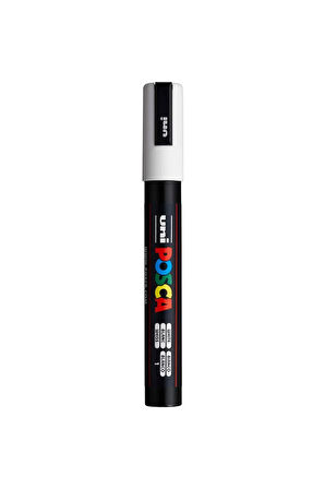 Posca Uni Pc-1Mr Renkli Boya Marker Kalemler Ultra İnce 0,7 Mm (1  ADET SİYAH+1 ADET BEYAZ)
