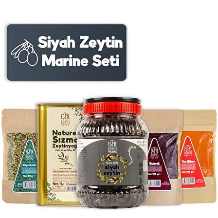 Siyah Zeytin Marine Seti