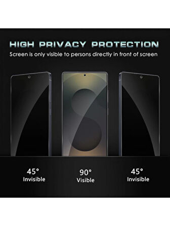 Samsung Galaxy S25 Ultra Gizli Hayalet Cam Ekran Koruyucu (2 Adet)