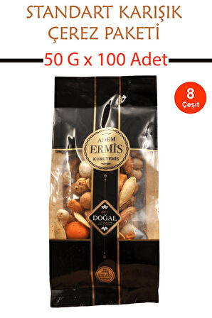 Kına Düğün Nişan Ekonomik Standart Karışık Çerez Paketi  50 G x 100 Adet