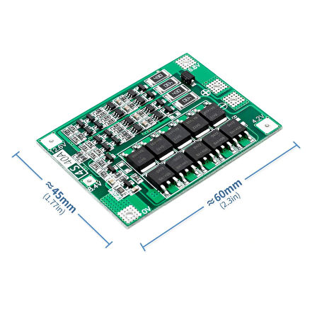 4S 40A Lityum Batarya BMS Koruma Kartı Balans Versiyon Pil Li-ion 18650 16.8V