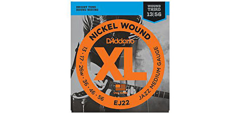 DADDARIO EJ22 ELEKTRO GİTAR TEL SETİ, 13-56, JAZZ MEDIUM