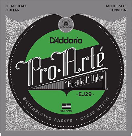 DADDARIO EJ29 PRO-ARTE KLASİK FLAMENCO GİTAR TEL SETİ, RECTIFIED NYLON, MODERATE TENSION