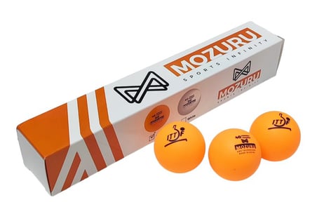 Premium Eğlence Raket Oyunu Mozuru MZR006-ORG Ittf Onaylı Turuncu Pinpon Topu 6'LI