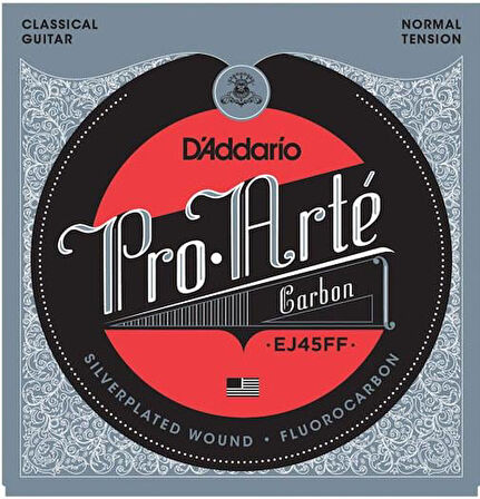 DADDARIO EJ45FF PRO-ARTE KLASİK GİTAR TEL SETİ, CARBON, NORMAL TENSION