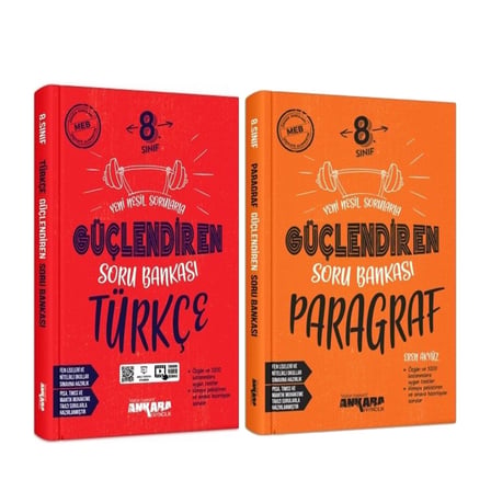 Ankara Yayıncılık 8.Sınıf Türkçe ve Paragraf Soru Bankası Seti 2 Kitap