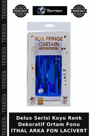 Delux Serisi Koyu Renk Dekoratif Ortam Fonu İTHAL ARKA FON LACİVERT