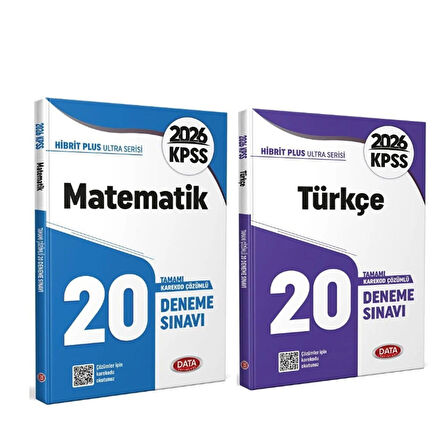 Data Yayınları 2026 KPSS Matematik ve Türkçe Deneme Seti 2 Kitap