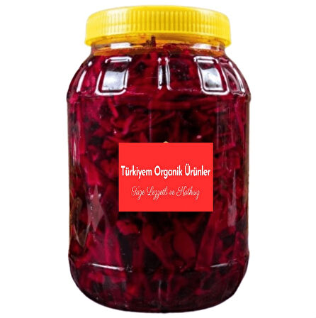 Ev Yapımı Mor Kırmızı Lahana Turşusu 1 Kg