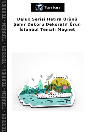 Delux Serisi Hatıra Ürünü Şehir Dekoru Dekoratif Ürün İstanbul Temalı Magnet