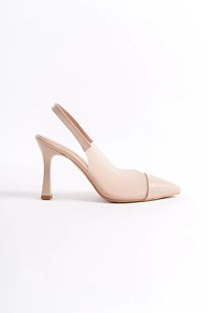New Angel 897 Kadın Arkası Açık Şeffaf Detaylı Stiletto
