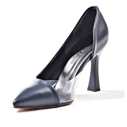 New Angel 653 Kadın Şeffaf Detaylı Klasik Stiletto