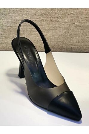 New Angel 897 Kadın Arkası Açık Şeffaf Detaylı Stiletto