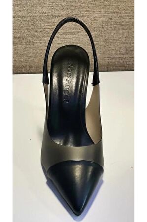 New Angel 897 Kadın Arkası Açık Şeffaf Detaylı Stiletto