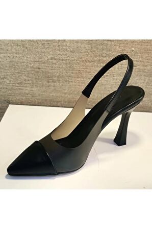 New Angel 897 Kadın Arkası Açık Şeffaf Detaylı Stiletto