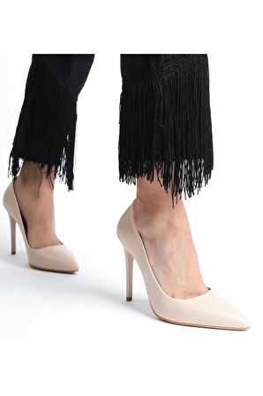 Nish Exclusive 4292 Kadın Hakiki Deri Klasik Stiletto