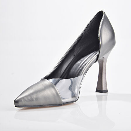 New Angel 653 Kadın Şeffaf Detaylı Klasik Stiletto