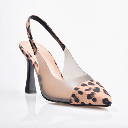 New Angel 897 Kadın Arkası Açık Şeffaf Detaylı Stiletto