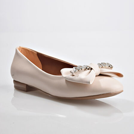 Park Moda K1936 Kadın Fiyonk Taşlı Babet