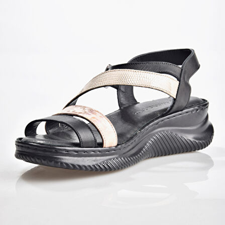 Mammamia D25YS-2365 Kadın Deri Sandalet