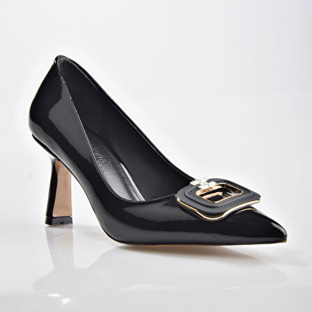 EK Park Moda K2003 Kadın Tokalı Topuklu Ayakkabı