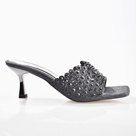 EK Pretty 752 Kadın Taşlı Topuklu Terlik