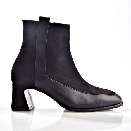 Nish Exclusive 2596 Kadın Deri Topuklu Bot