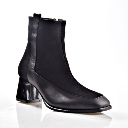 Nish Exclusive 2596 Kadın Deri Topuklu Bot