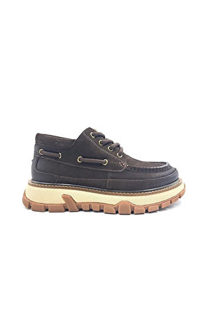 Guja 25K550 Erkek Hakiki Deri Kalın Taban Bilekli Ayakkabı