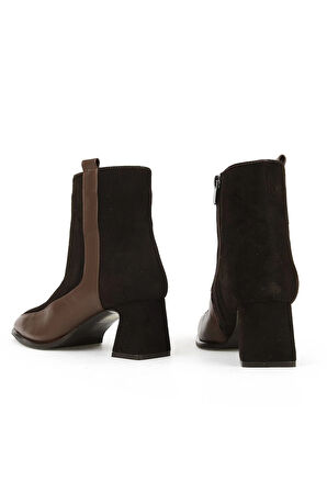 Nish Exclusive 2596 Kadın Deri Topuklu Bot