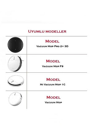 Xiaomi Mi Robot Vacuum Mop Stytj01zhm Uyumlu Set