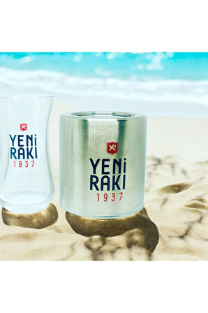 1 ADET RAKI  ÇAY BARDAĞI + 1 ADET METAL EHLİKEYF - RAKI BARDAĞI-RAKI KADEHİ