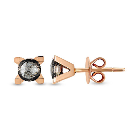0.22 Ct Elmas Zümrüt Küpe EK7