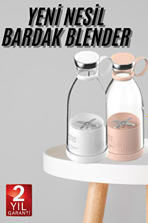 Kablosuz Şarjlı Blender | Taşınabilir Mini Smoothie Hazırlayıcı