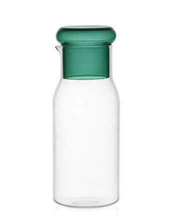 Borosilikat Cam Sürahi/Başucu Sürahi, Bardaklı, 950 ml