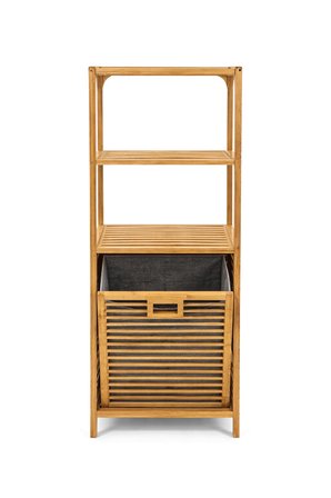 Bambu 3 Raflı Kirli Sepeti, Çok Amaçlı Banyo Düzenleyici, Çamaşır Sepeti Organizer, Raf