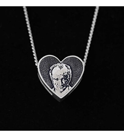 ATATÜRK KOLYE GÜMÜŞ ŞIK TASARIM