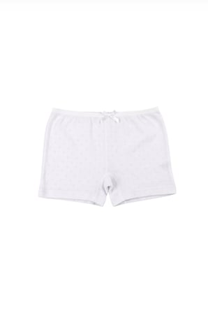 Beyaz Transferli Kız Çocuk Boxer 349-1  (12 Adet)
