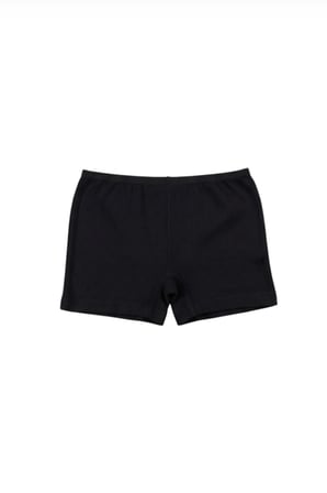 Siyah Transferli Kız Çocuk Boxer 349-2  (12 Adet)