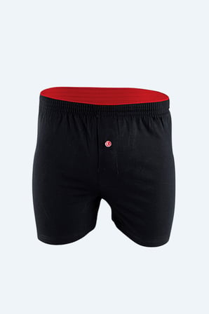 Siyah Havlu Bel Erkek Boxer 032  (5 Adet)