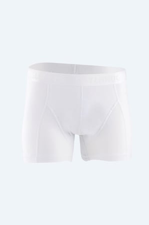 Beyaz Likralı Erkek Boxer 034  (3 Adet)