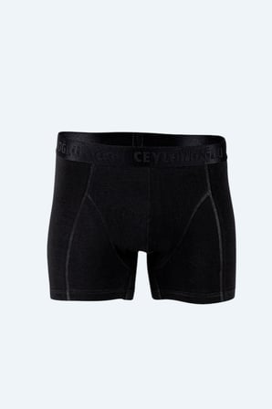 Siyah Likralı Erkek Boxer 034  (3 Adet)