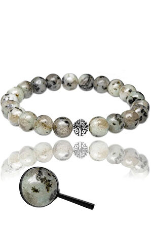 Sertifikalı Dentritli Kuvars Taşı Bileklik - Gümüş Aparatlı