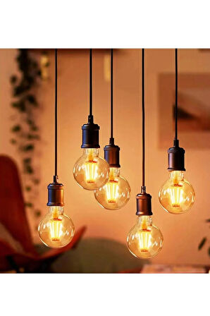 ekim aydınlatma 4 w G95 rustik led flamanlı dekoratif ampul ( DİMLENEBİLİR ÖZELLİKLİ )