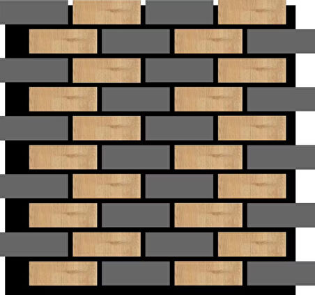 WİNFLEX EKO TUĞLA MİX  AKUSTİK AHŞAP PANEL 