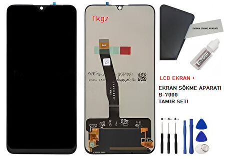Huawei Uyumlu P Smart 2019 Lcd Ekran Dokunmatik Orijinal Kalite + B-7000 + TAMİR SETİ
