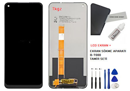 Oppo A55 Lcd Ekran Dokunmatik Orijinal Kalite + B-7000 + TAMİR SETİ